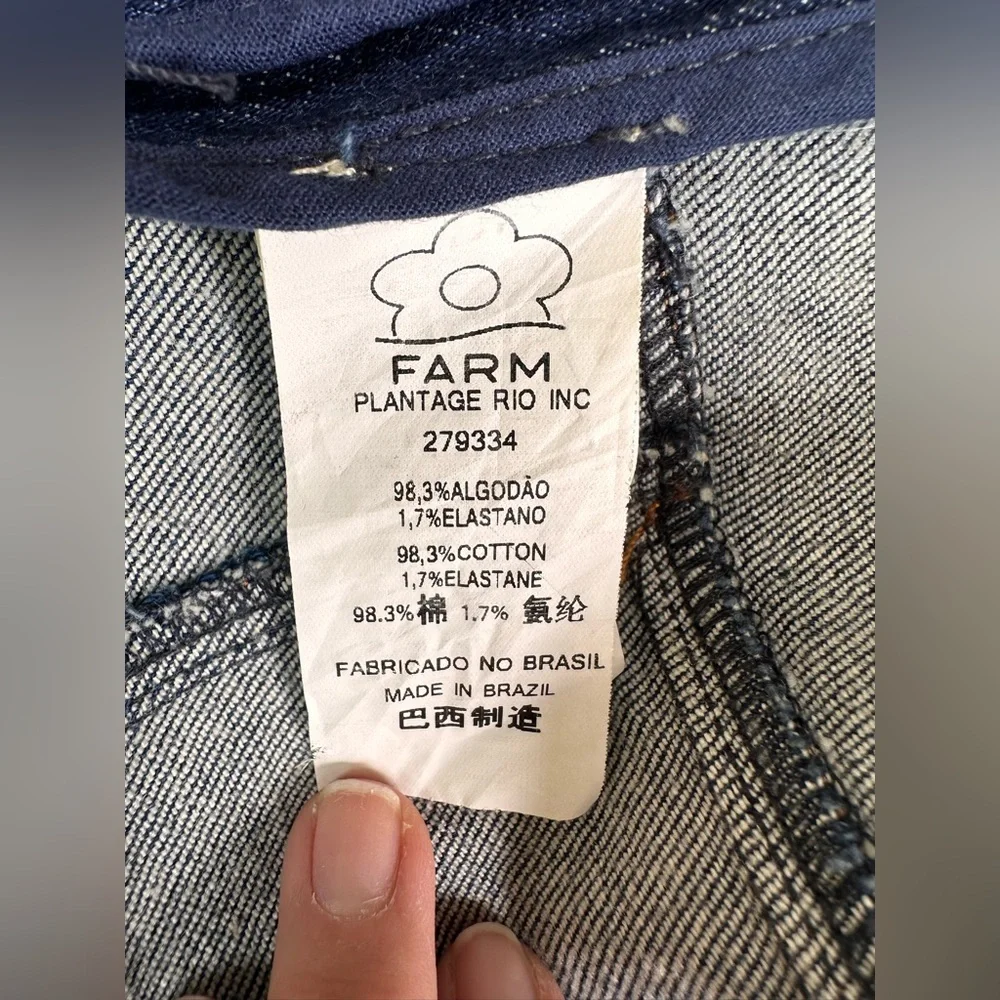 FARM Rio Denim Jumpsuit - Picture 9 of 12